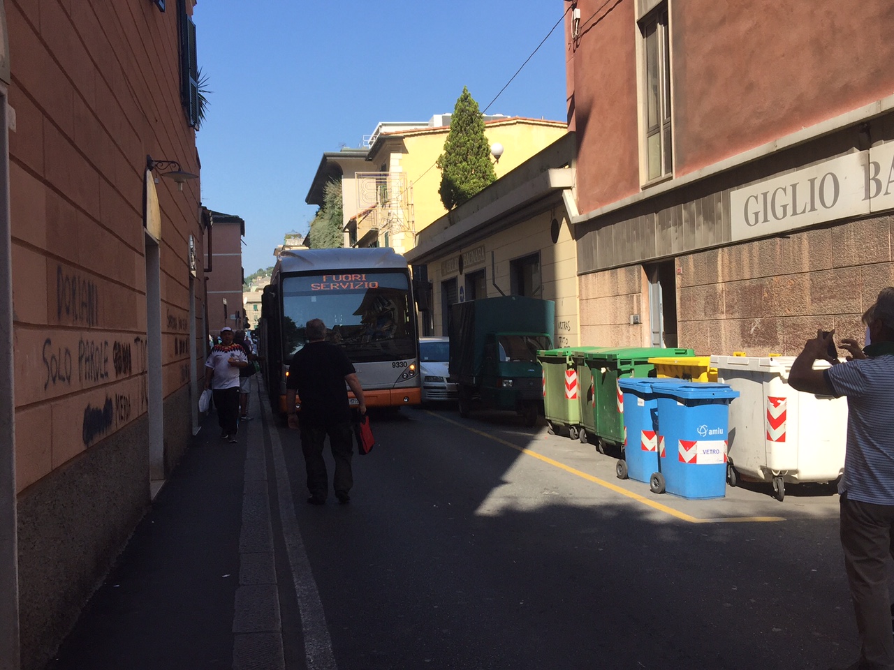 Guasto a un bus, traffico in tilt a Sestri Ponente