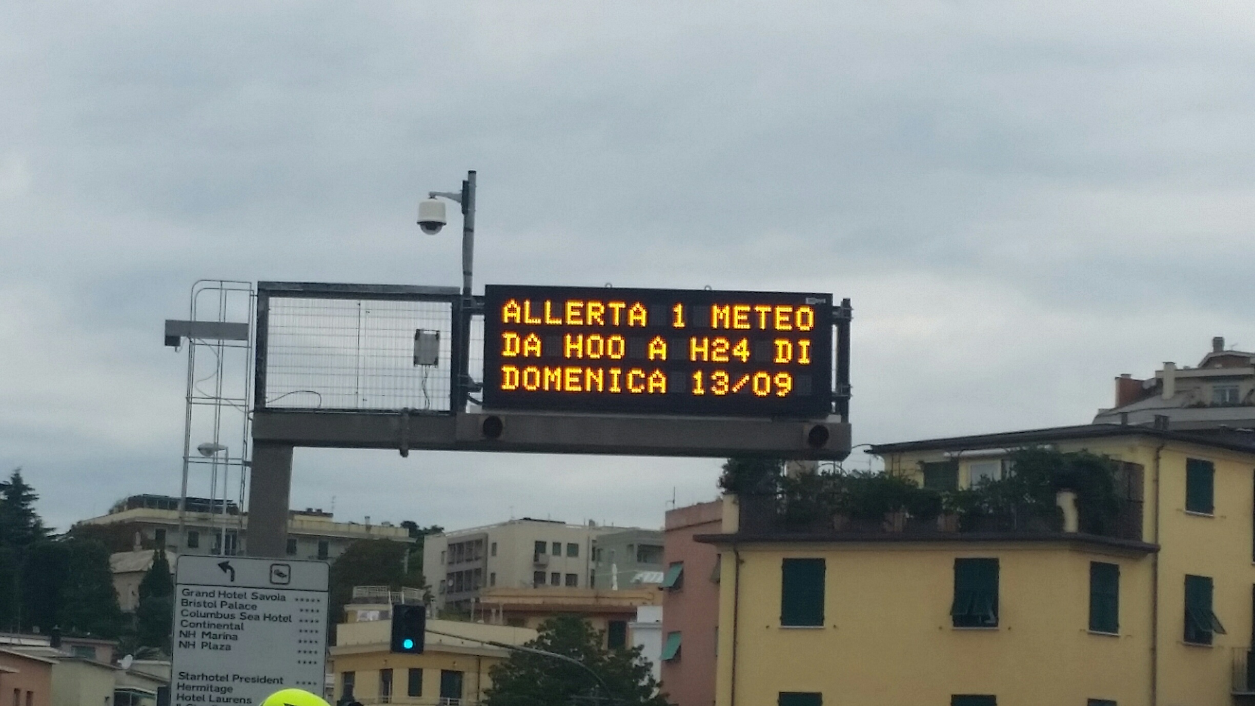 Forte perturbazione in arrivo, Allerta 1 sulla Liguria