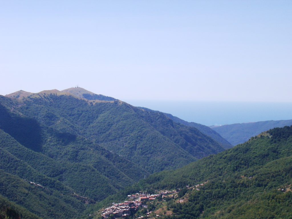 Pietrabruna: incendio boschivo ai piedi del Monte Faudo