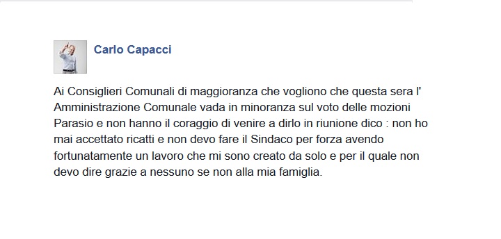 Imperia, Capacci choc su Facebook: 