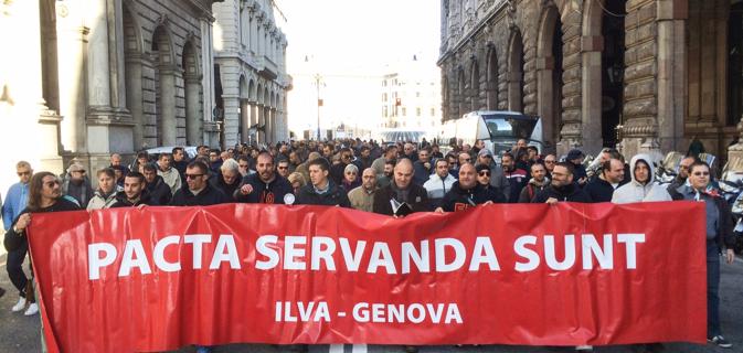 Protesta dei lavoratori a Tursi: 