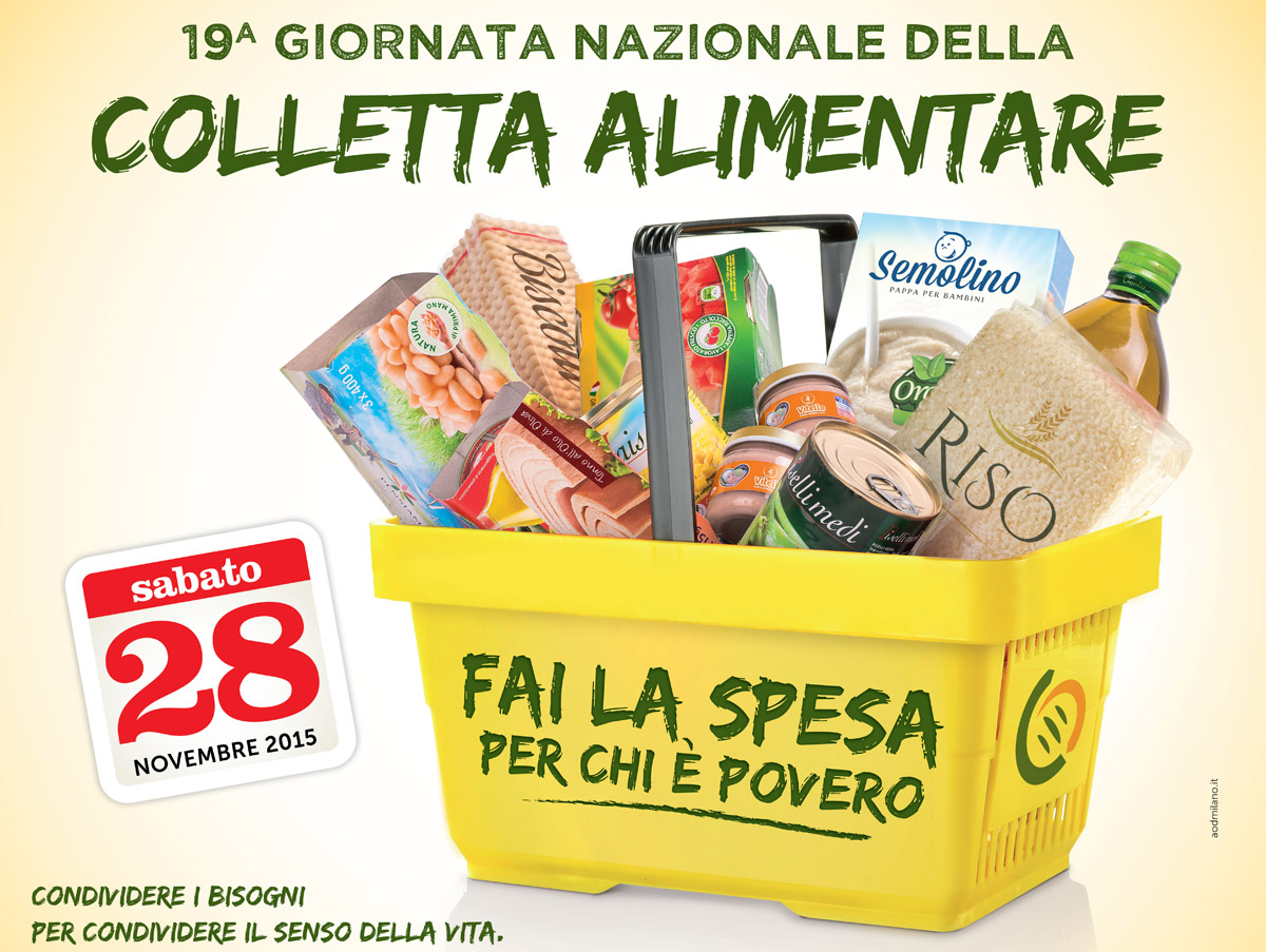 28 novembre Giornata Internazionale della Colletta Alimentare 