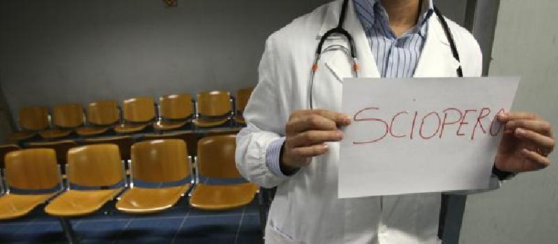 Sciopero dei medici del Servizio Sanitario Nazionale il 16 dicembre