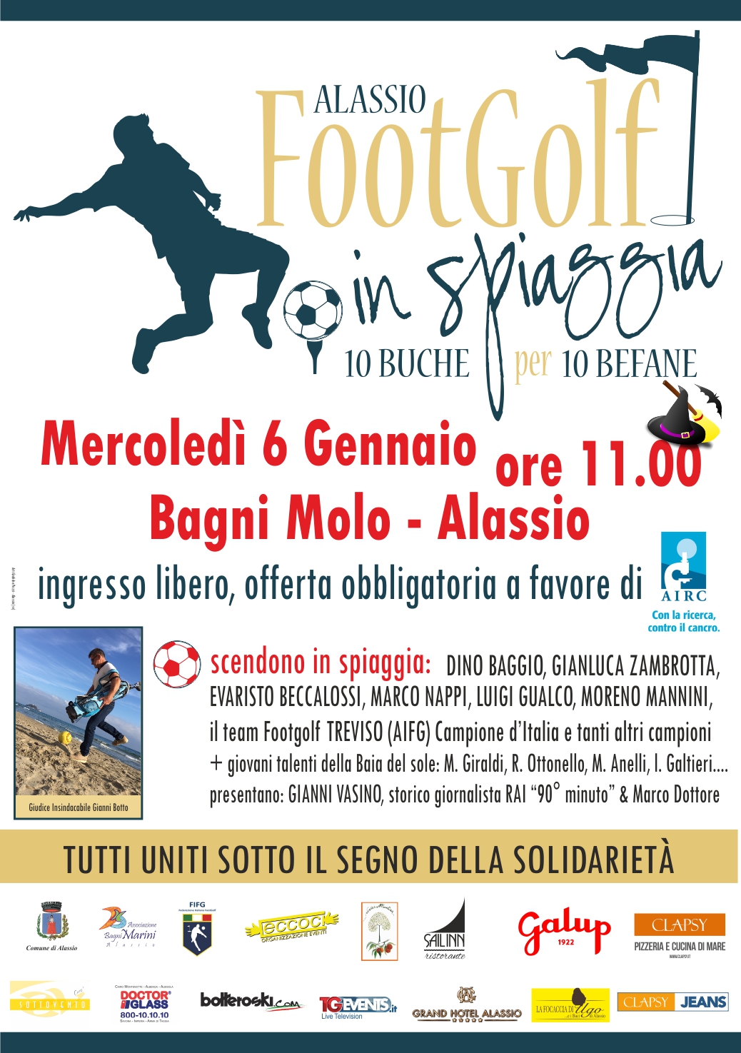 Ad Alassio al via la prima edizione di ‘Footgolf in spiaggia’