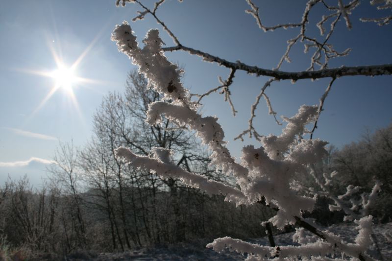 Le nuvole e i venti meridionali alzano le temperature: ma nella prima parte della notte Calizzano tocca -5.6