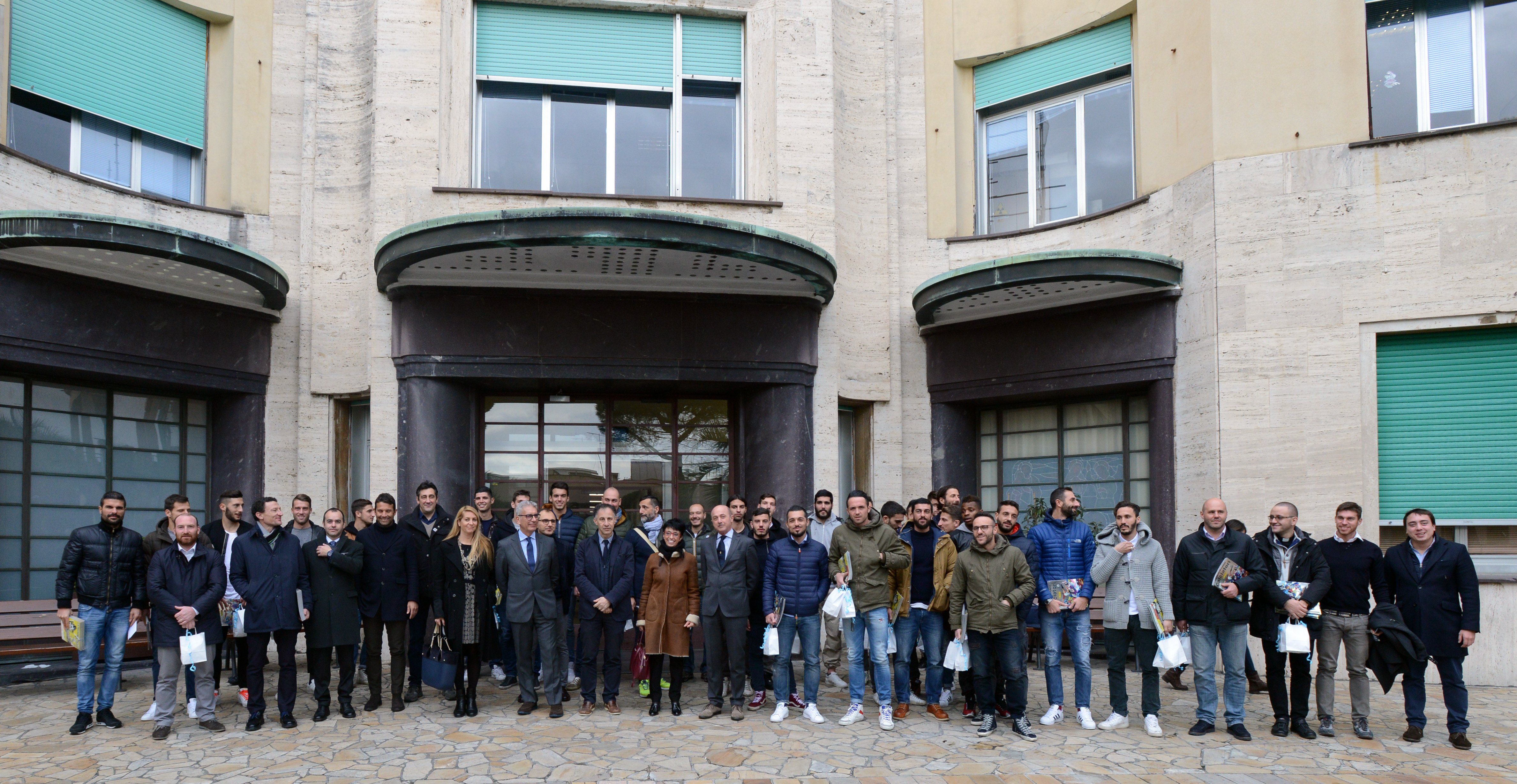 Entella in visita ai bambini dell'Ospedale Gaslini 