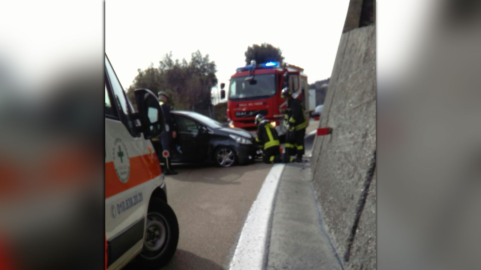 Incidente in autostrada: grave Renzo Fossati