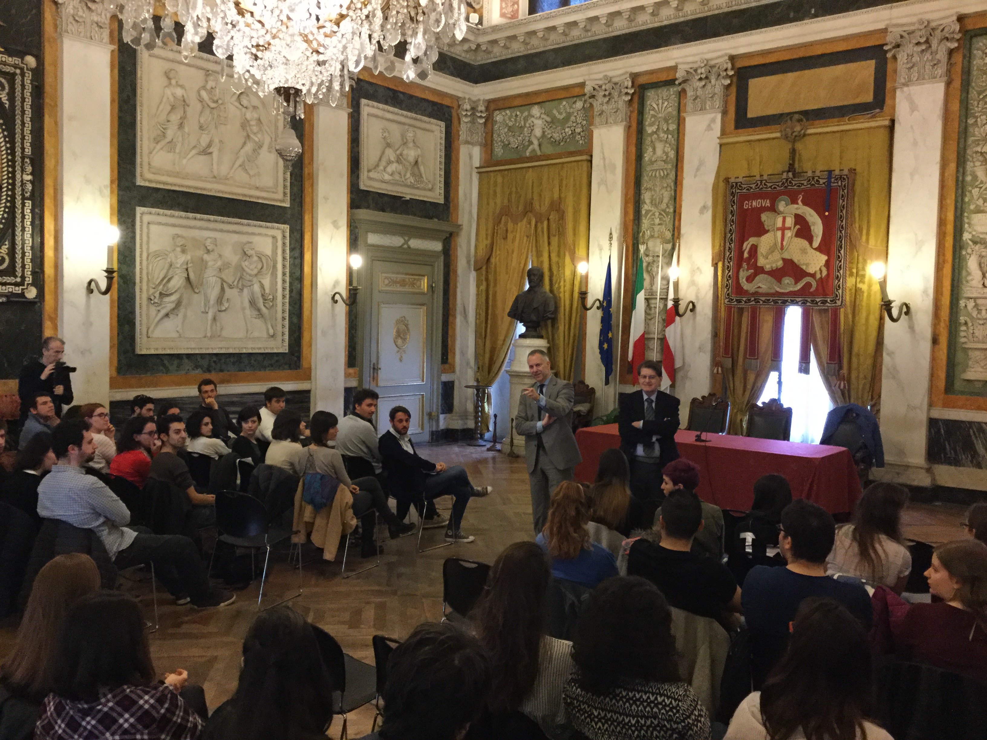 Il sindaco Doria e Plinio Boero incontrano i ragazzi del servizio civile 