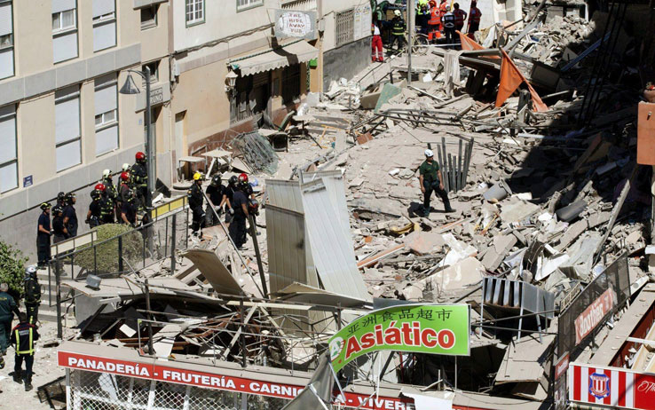 Due italiani morti nel crollo di un palazzo a Tenerife 