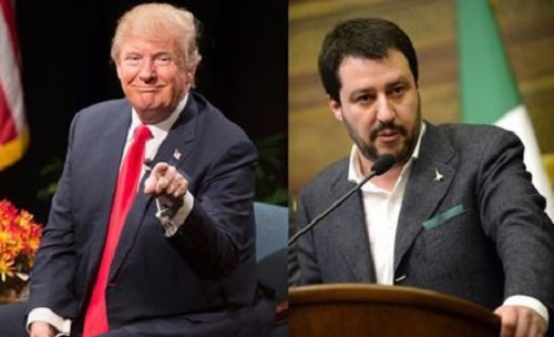 Faccia a faccia Salvini-Trump