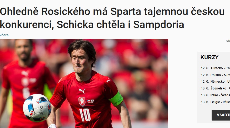 Sampdoria, lo Sparta Praga rifiuta l'offerta per l'attaccante Schick