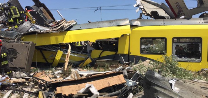 Incidente ferroviario in Puglia, a mezzogiorno un minuto di silenzio nelle stazioni liguri