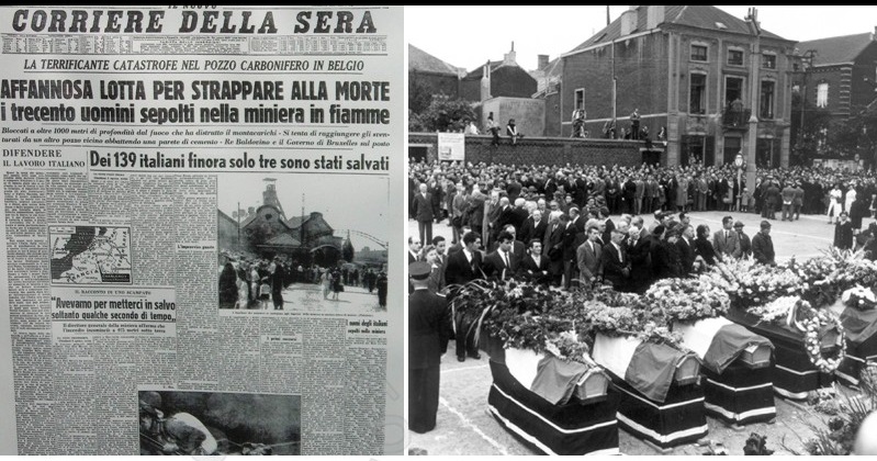 Commemorazione a Marcinelle 60 anni dopo la tragedia nella miniera