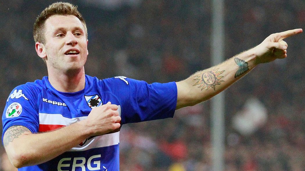 Sampdoria, Cassano tentato dall'Entella: 