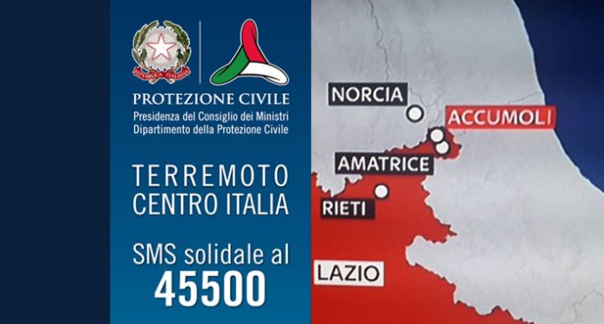 Terremoto in centro Italia, ecco come funzionano le donazioni al 45500