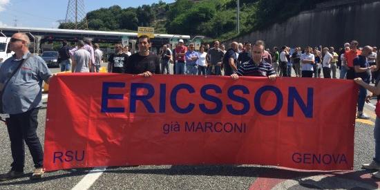 Ericsson, domani nuovo sciopero e presidio in piazza De Ferrari 