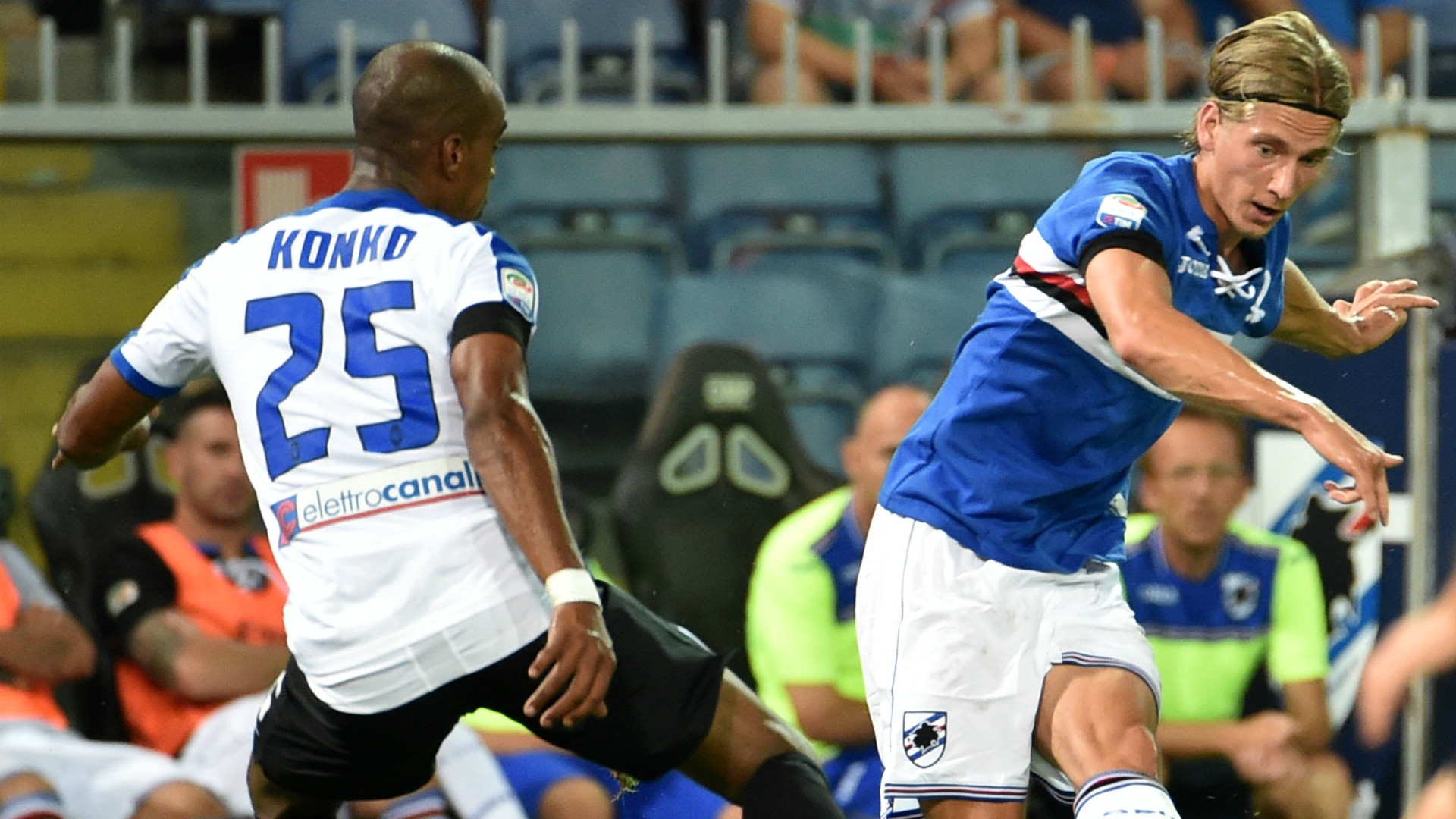 Sampdoria, la carica di Praet: 