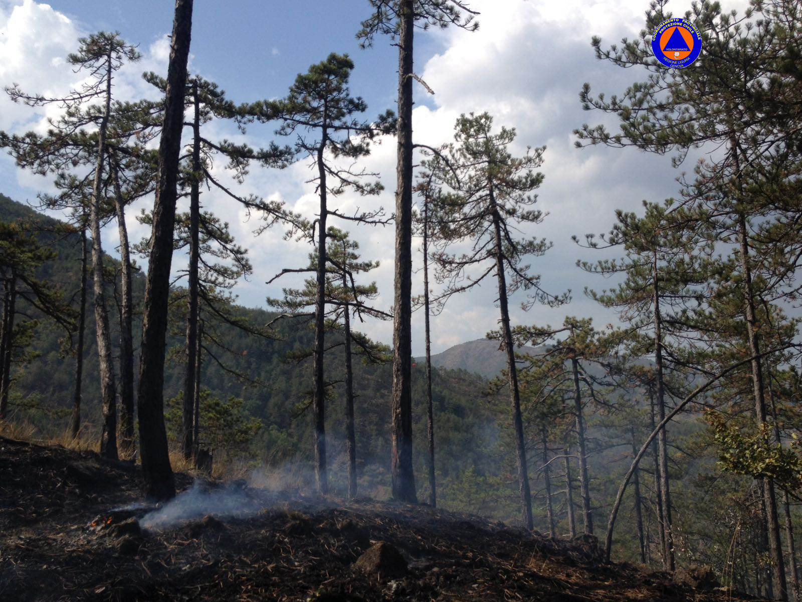 Incendi, fiamme nei boschi di Tiglieto: rogo spento con Canadair ed elicotteri