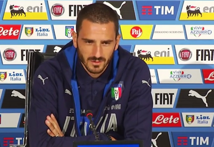 L'Italia verso la Spagna, Bonucci: 