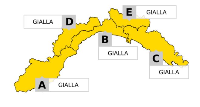 Allerta meteo gialla giovedì in Liguria, venerdì peggiora: temporali forti