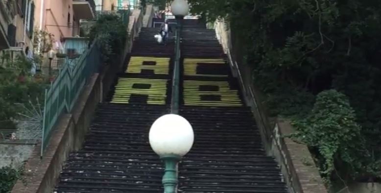 Scritte anti polizia in scalinata Montaldo, il questore: 