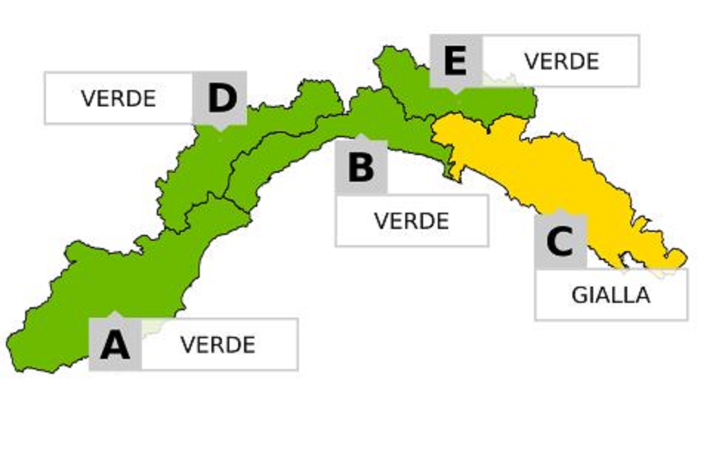 Temporali, allerta gialla da Portofino a Sarzana dalle 20.00 alle 8.00