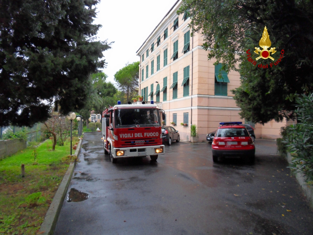 Incendio in una residenza protetta per anziani al Righi