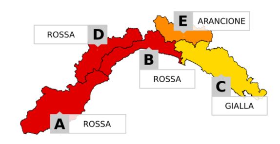 Allerta meteo rossa in Liguria: scuole chiuse, preoccupa il Ponente 