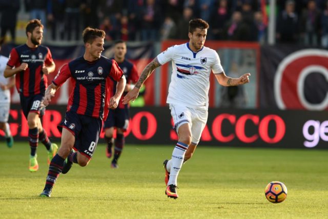 La Sampdoria pareggia a Crotone, finisce 1-1: Bruno Fernandes risponde a Falcinelli 