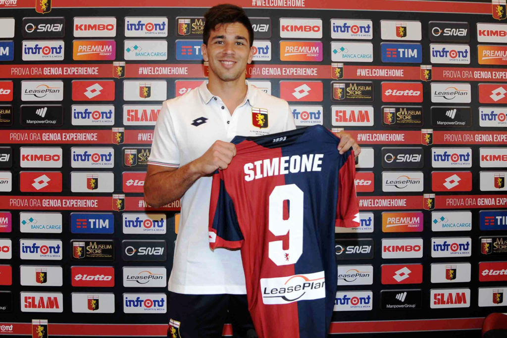 Genoa, Simeone dall'Argentina: 