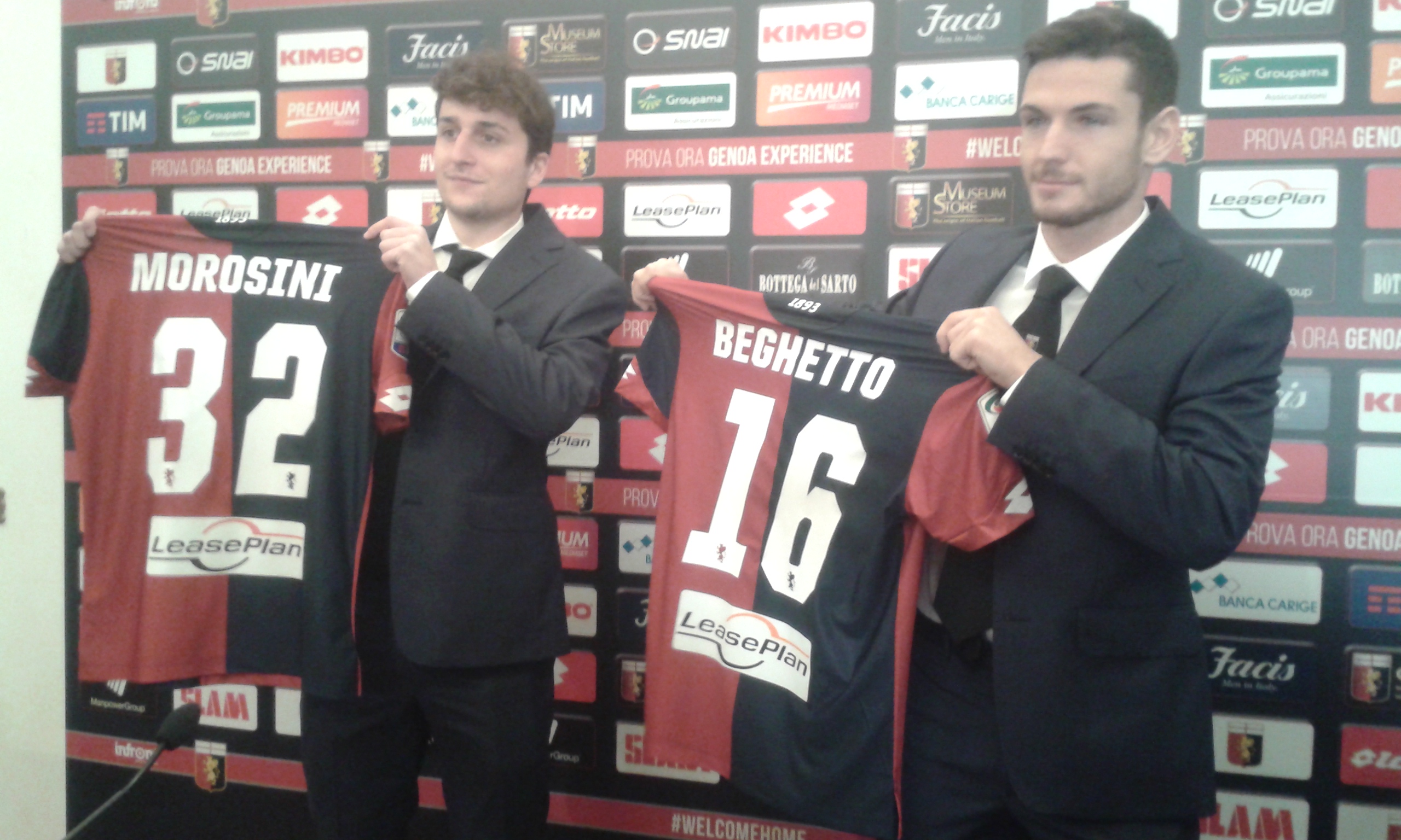 Genoa, Morosini e Beghetto si presentano: 