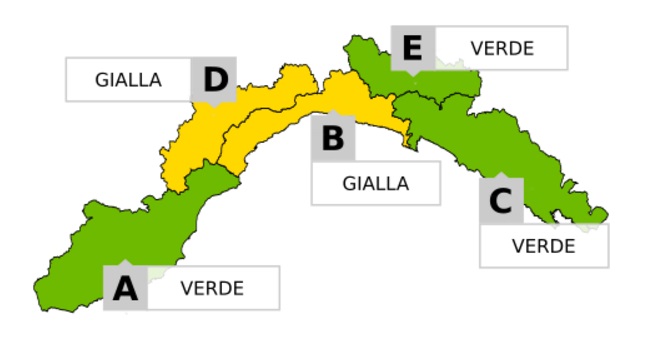 Meteo: allerta gialla neve in Liguria, fiocchi su entroterra e costa centrale