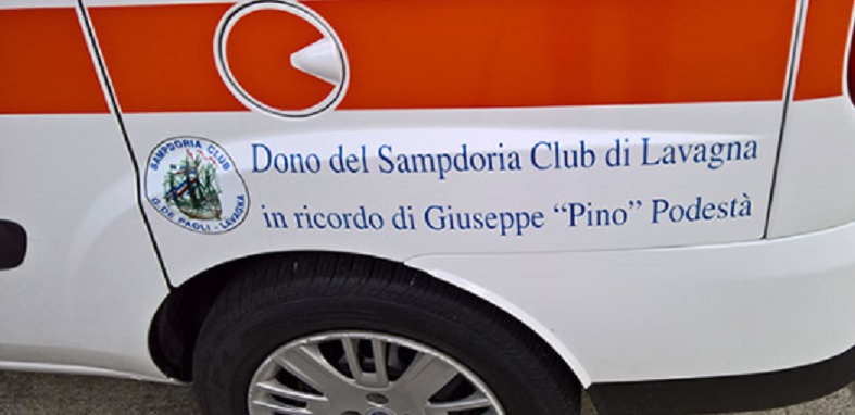 Sabato l’inaugurazione di un mezzo trasporto disabili donato dal Samp Club Lavagna