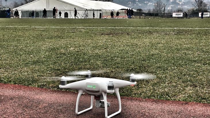 Spezia, allenamento sotto lo 'sguardo' del drone per la truppa di Di Carlo