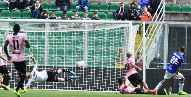 Sampdoria specializzata nei gol nell'ultimo quarto d'ora: sono già dodici 