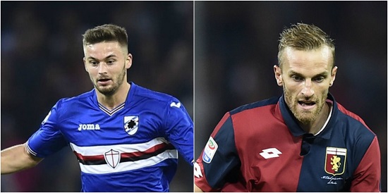 Sampdoria e Genoa: squalificati Linetty e Rigoni