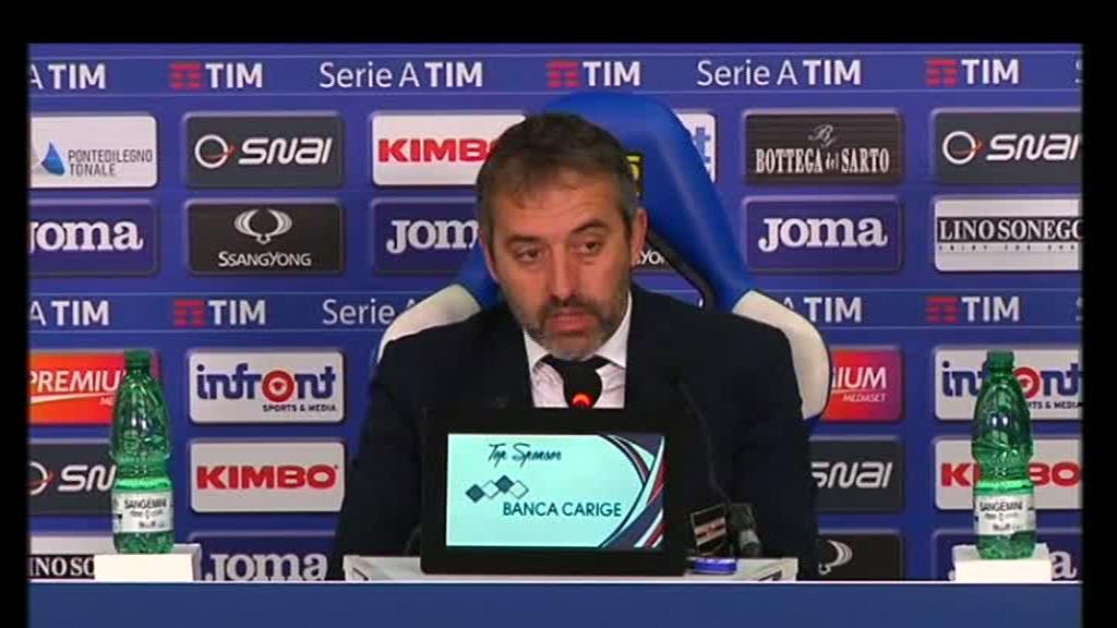 Sampdoria, Giampaolo deluso: 