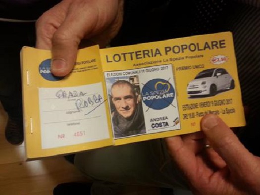 Santini elettorali come biglietti della lotteria, l'idea di 'La Spezia Popolare' 