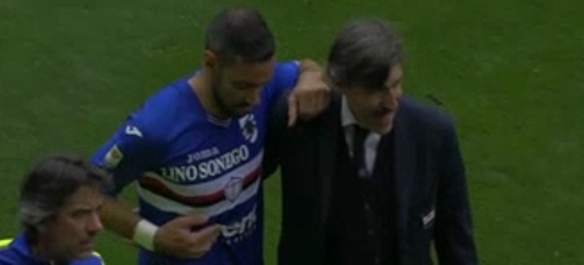 Sampdoria, accertamenti per Quagliarella dopo l'infortunio: escluse fratture 