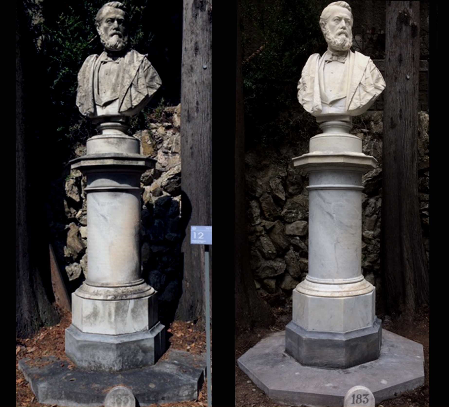 Istituto Chiossone, inaugurato al Cimitero di Staglieno il restauro del monumento dedicato al fondatore