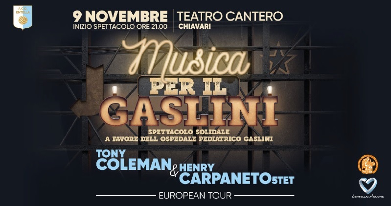 Entella al fianco dell'Istituto Gaslini, il 9 novembre spettacolo al Teatro Cantero 