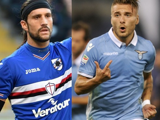 Sampdoria - Lazio è anche la sfida tra Silvestre e il re dei bomber Immobile 