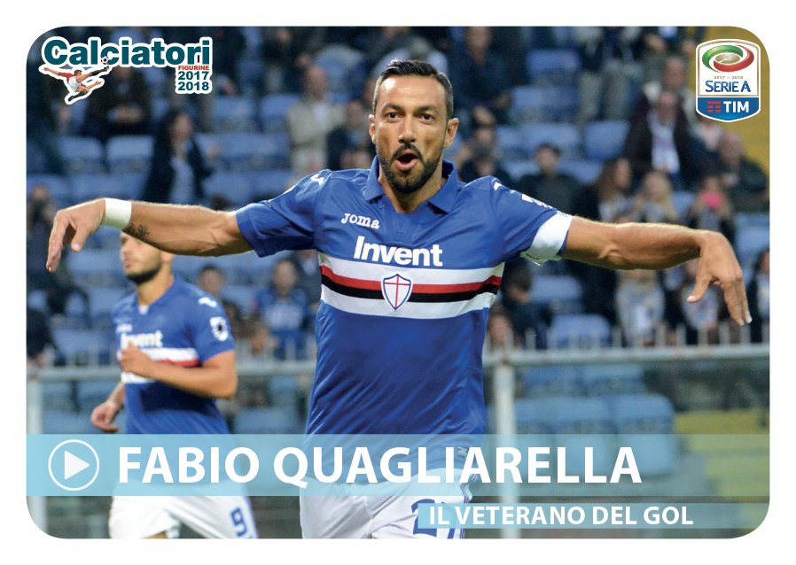 Sampdoria, Quagliarella veterano del gol: la Panini omaggia il bomber con una figurina speciale   