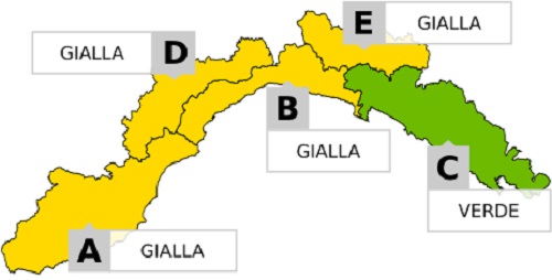 Flusso di aria gelida da Nord, scatta l'allerta gialla per neve in Liguria