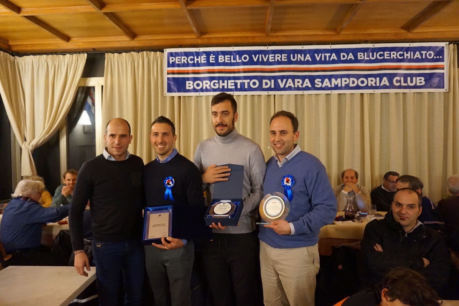 Emiliano Viviano premiato dal Sampdoria Club di Borghetto Vara 