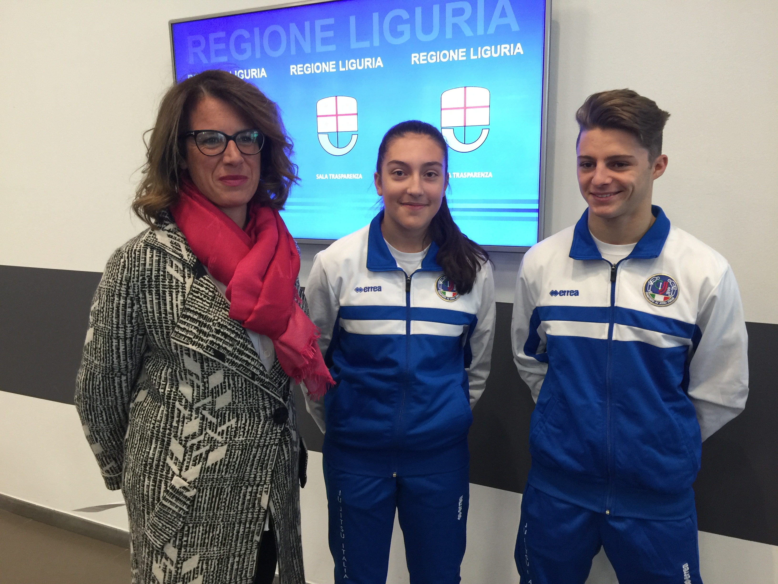 Regione, l’assessore allo Sport Cavo saluta due giovani atleti di Ju Jitsu in partenza per i mondiali Juniores