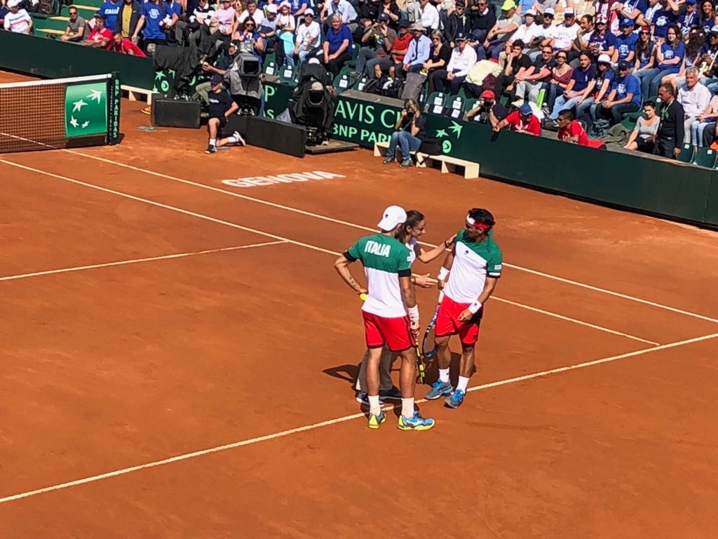 Davis, Bolelli e Fognini dopo il ko nel doppio: 