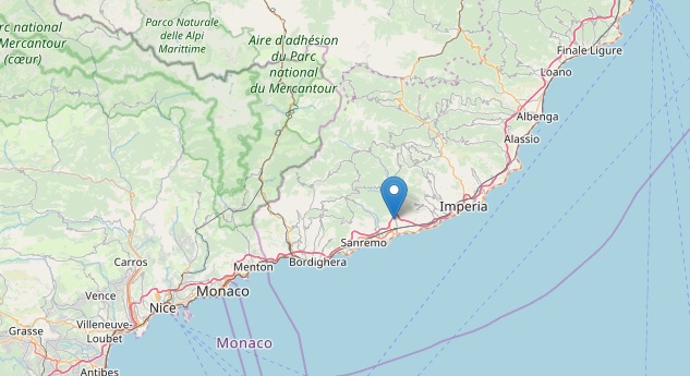 Trema la terra nell'imperiese, a Taggia terremoto con magnitudo 2.4