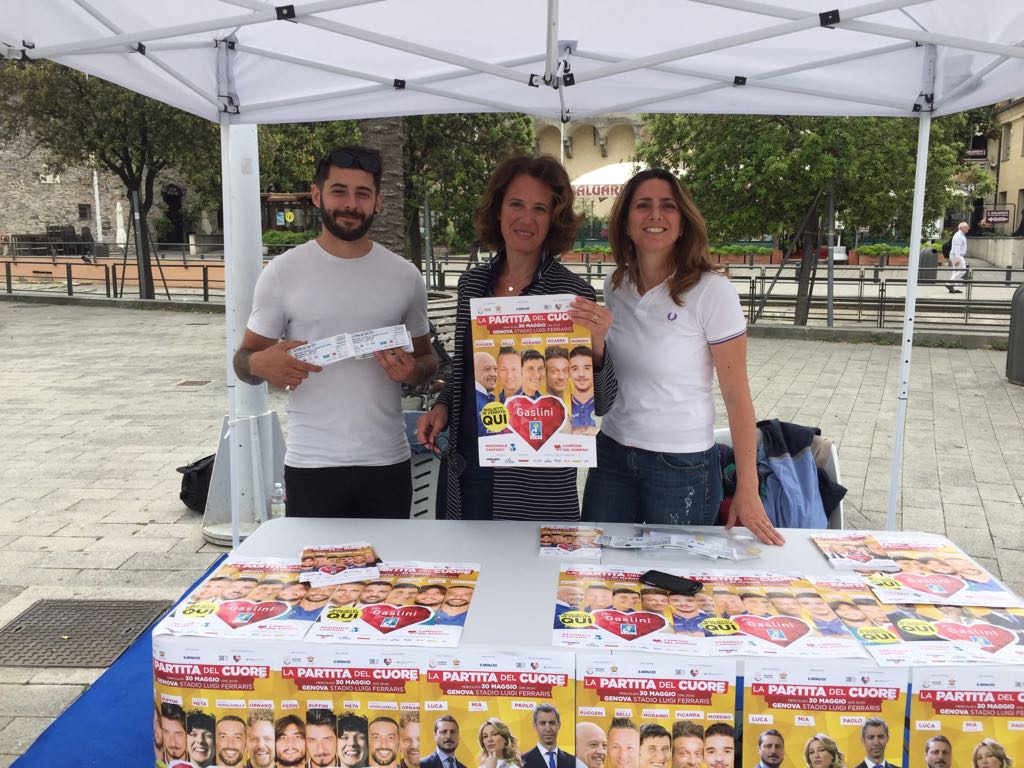 'Partita del Cuore', biglietti in vendita anche nei gazebo organizzati da Regione Liguria 