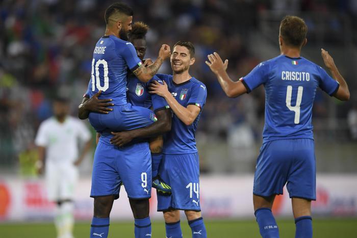 Mancini, partenza ok: Italia-Arabia Saudita 2-1, riecco Criscito